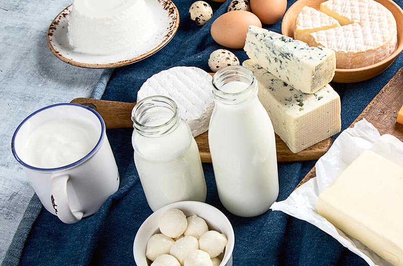 Assortment of Fresh Dairy Items